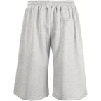 Verdusa Men'S Wide Leg Baggy Athletic Sweat Shorts Workout Basketball Bermuda Shorts With Pockets
