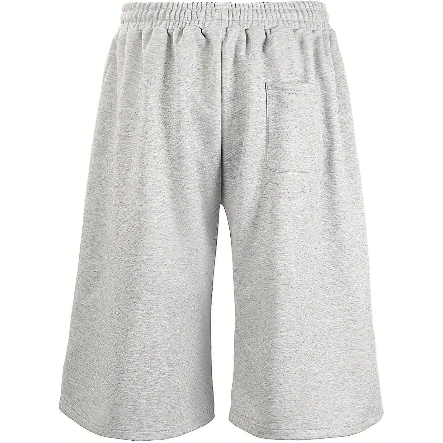 Verdusa Men'S Wide Leg Baggy Athletic Sweat Shorts Workout Basketball Bermuda Shorts With Pockets
