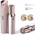 innobeaut Facial Hair Removal for Women, Electric Painless Facial Hair Remover for Face, Lip, Chin with USB Rechargeable and 2 Replacement Heads,Rose Gold