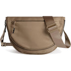 Crescent Bag For Women And Men, Fashion Medium Nylon Folding Crescent Moon Bag Single Shoulder Bag With Adjustable Strap