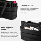 Puffer Tote Bag For Women Quilted Nurse Bag Lightweight Work Bag For Teacher Travel Handbag With Multiple Pockets