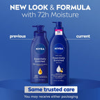 Nivea Essentially Enriched Body Lotion For Very Dry Skin With Hyaluronic Acid, Almond Oil And Deep Nourishing Serum, 72-Hour Body Moisturizer, 16.9 Fl Oz Pump Bottle