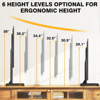 Universal Tv Legs, Table Top Tv Stand Base With Height Adjustable | For Most 37-90 Inch Tvs, Holds Up To 150Lbs With Cable Management, Max Vesa 800X600Mm, Black