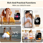 Smart Watches For Women, 1.91" Hd Fitness Tracker (Answer/Make Calls), Ip68 Waterproof, 120+ Sport Modes With Heart Rate And Sleep Monitor, Fitness Watch For Iphone/Android