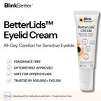 Blinkbetter Betterlids Restore Eyelid Cream – Barrier Support To Hydrate, Soothe & Moisturise Dry, Itchy, Red & Sensitive Eyelids – Lightweight Daily Formula With 3% Oat & Ceramides, 1 Fl Oz