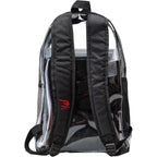 Nike 3 Brand Clear Backpack - Black - One Size (23L) | See Through School Bookbag For Boys, Girls, Men, Women. Zip Main Compartment, Side Mesh Bottle Pocket, Padded Shoulder Straps