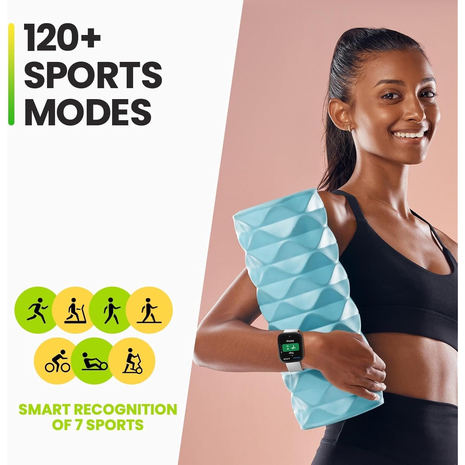 Amazfit Bip 5 Smart Watch 46Mm, Gps, Amazon Alexa Built-In, Bluetooth Calling, 10-Day Battery, Heart-Rate & Vo2 Max, Sleep Health Monitoring, Ai Fitness Tracker App, For Android & Iphone, Black