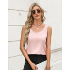 Zeagoo Silk Satin Tank Tops for Women Scoop Neck Sleeveless Camisole Tops 2026 Summer Basic Blouses