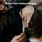 Professional Hair Cutting Scissors Shears Kit, 440C 7 Inch Barber Haircut Scissors Set (Hair Beard Trimming Haircutting Thinning Shears) For Hairdressing Stylist Hairdresser Salon Home