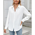 Womens Long Sleeve Button Down Shirt Ultra-Soft Stretch Wrinkle-Free Work Casual Business Office Blouse