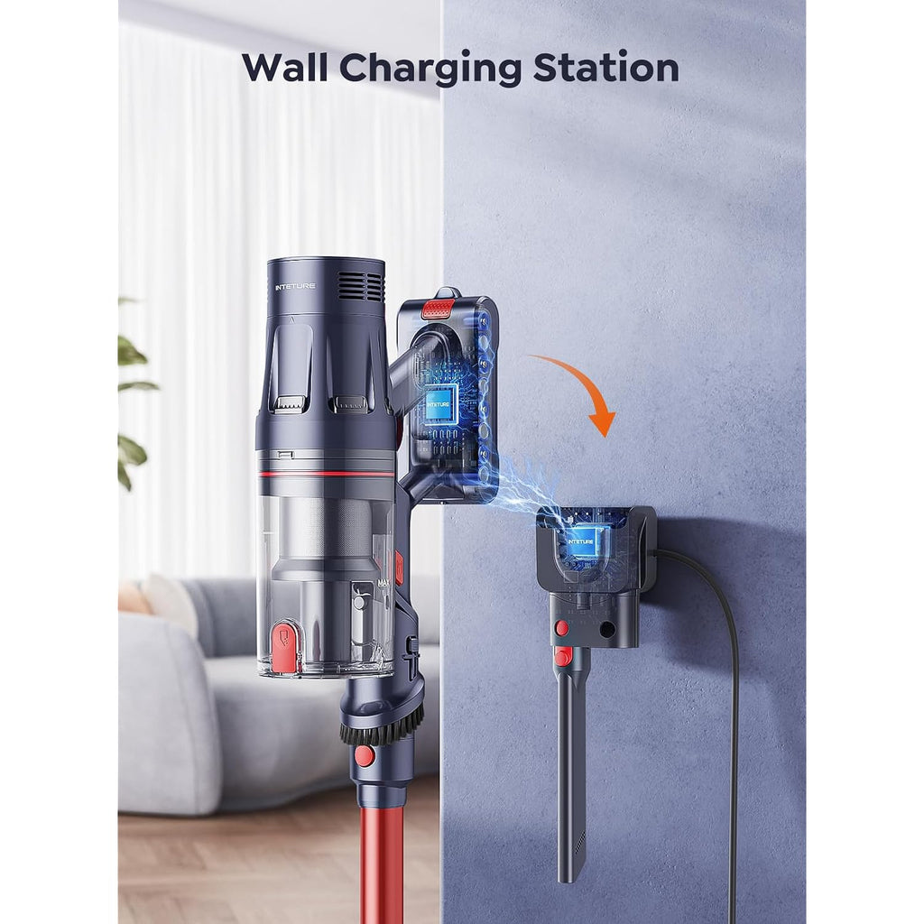 Cordless Vacuum Cleaner, 650W 55Kpa 70Mins Vacuum Cleaners For Home With Auto Mode/Led Display, Self-Standing Cordless Stick Vacuum Lightweight,Rechargeable Cordless Vacuum For Pet Hair/Carpet/Floors