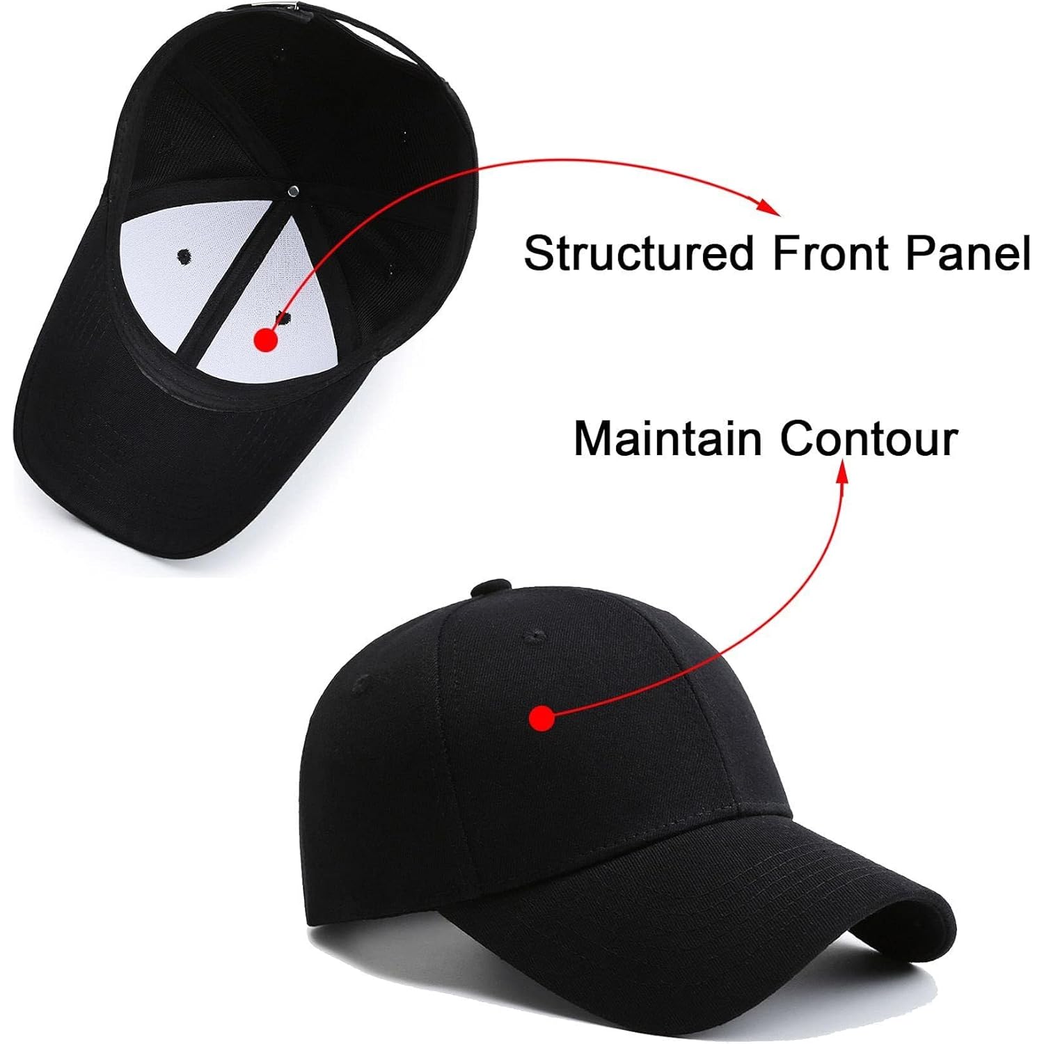 PFFY 2 Packs Baseball Cap Golf Dad Hat for Men and Women