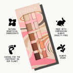 Pacifica Pink Nudes Mineral Eyeshadow Palette, 10 Neutral Shades, For Natural Or Smoky Eye Look, Naked Eye Makeup, Longwearing & Blendable, Vegan, Cruelty Free Ophthalmologist Tested