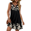 Summer Dresses For Women 2026 Casual Sleeveless Sundress Floral Loose Fit Beach Cover Up With Pocket