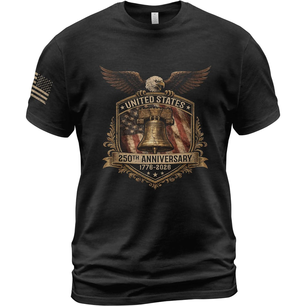 250 Year American Anniversary Shirt, Patriotic Shirts For Men | Celebrate America'S 250Th Anniversary And Show Your Patriotic Spirit With These Comfortable, Stylish Apparel Options.