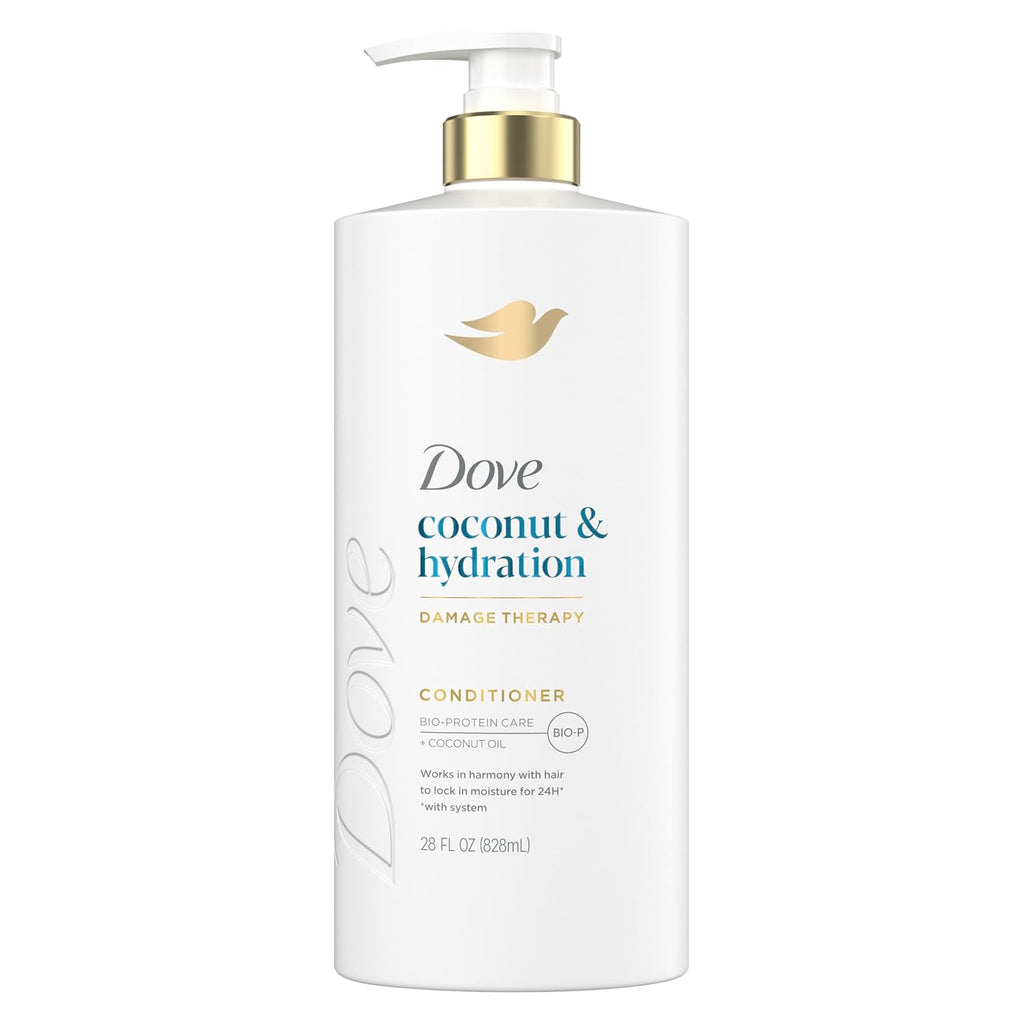 Dove Conditioner Coconut & Hydration For Dry Hair With Bio-Protein Care Technology And Coconut Oil 28 Fl Oz