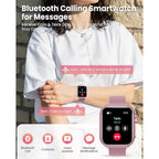 Smart Watch for Women Men Fitness: 1.85" Smart Watch with 30 Days+ Battery Life Make/Recive Call Heart Rate SpO2 Sleep Monitor 120+ Sport IP68 Waterproof Fitness Tracker Watch for iPhone Android
