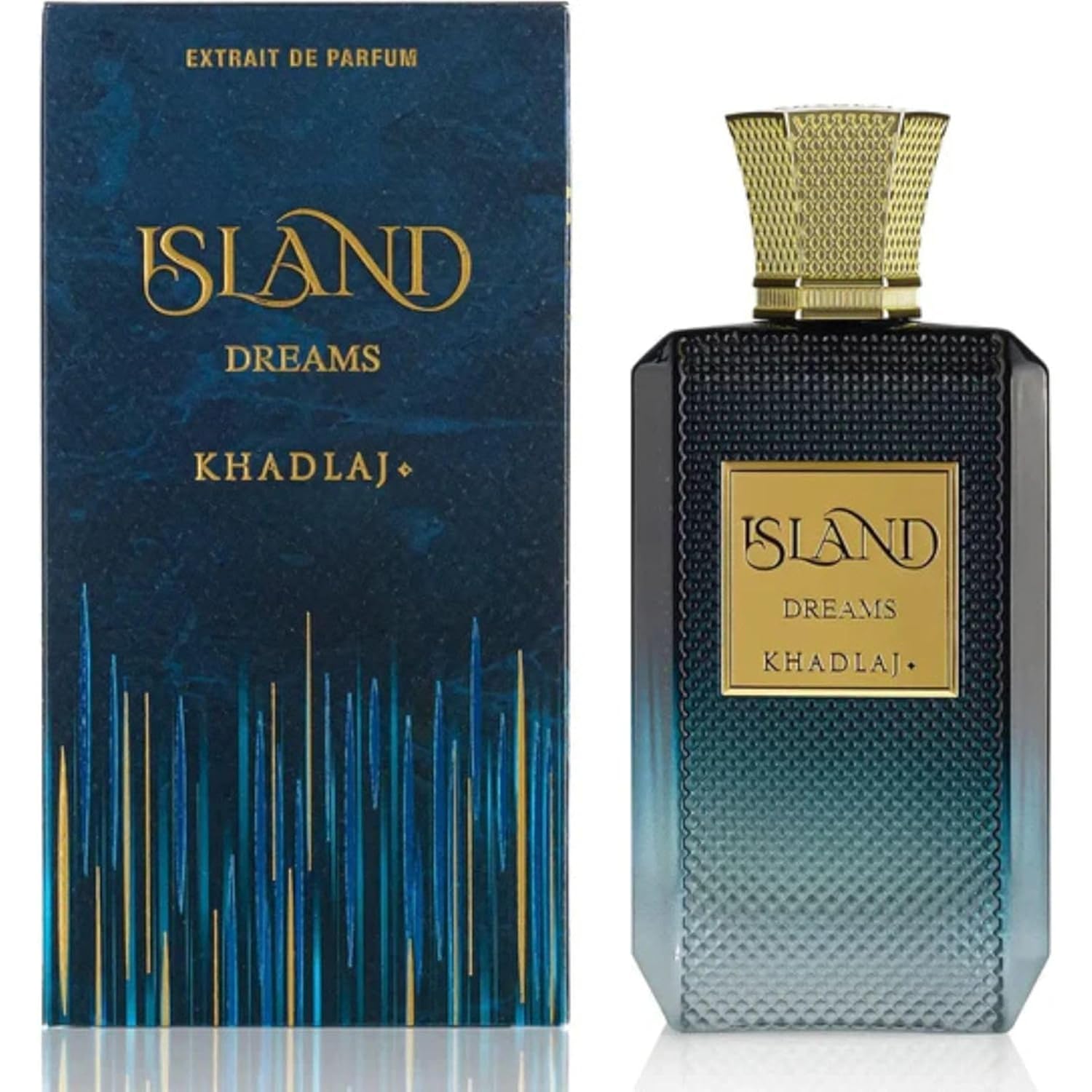 Khadlaj Island Dreams – Fruity, Floral, Woody, Musky – Extrait de Parfum Long-Lasting Fragrance for Unisex, 3.4 Ounce
