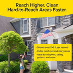 Pocket Hose Arrow Customizable Spray Nozzle, As Seen On Tv | Flow Force Tech, 4 Precision Tips, Jet Stream To Gentle Watering, Rust-Resistant, Non-Slip Grip, Ideal For Car Wash