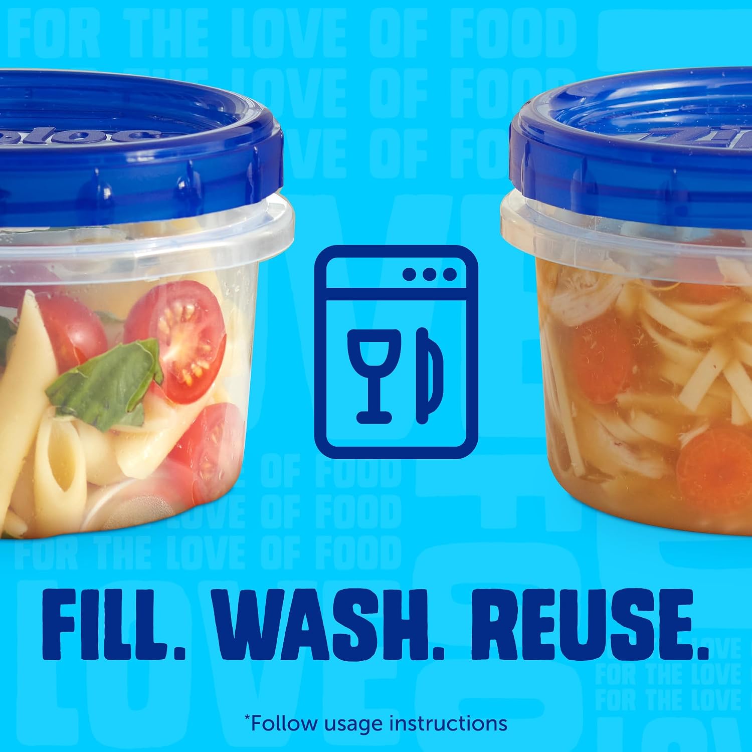 Ziploc Twist N Loc Food Storage Containers, Leak Resistant Design, Small Round, 9 Count