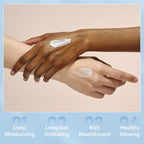 Shea Butter Hand Cream, Made with 45% Shea Butter Moisturizer for Dry Hands, Vitamin E Niacinamide Ceramide Hand Lotion, Radiant Nourish Moisturizing Cream, 2.37 Fl Oz
