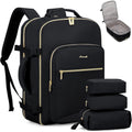 Lovevook 40L Travel Backpack Flight Approved Carry On Backpack,3 Packing Cubes,Waterproof Personal Item Travel Bag,Tsa Carry On Luggage Suitcase Travel Essentials,Gifts For Women & Men,Fits 17" Laptop