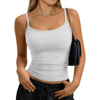 Trendy Queen Women's Adjustable Strap Camisole Slim Fit Summer Tank Tops 2026