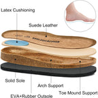 Women'S Suede Clogs Men'S Slip-On Mules Non-Slip Potato Shoes Arch Support Sandals With Adjustable Buckle For Indoor & Outdoor Use