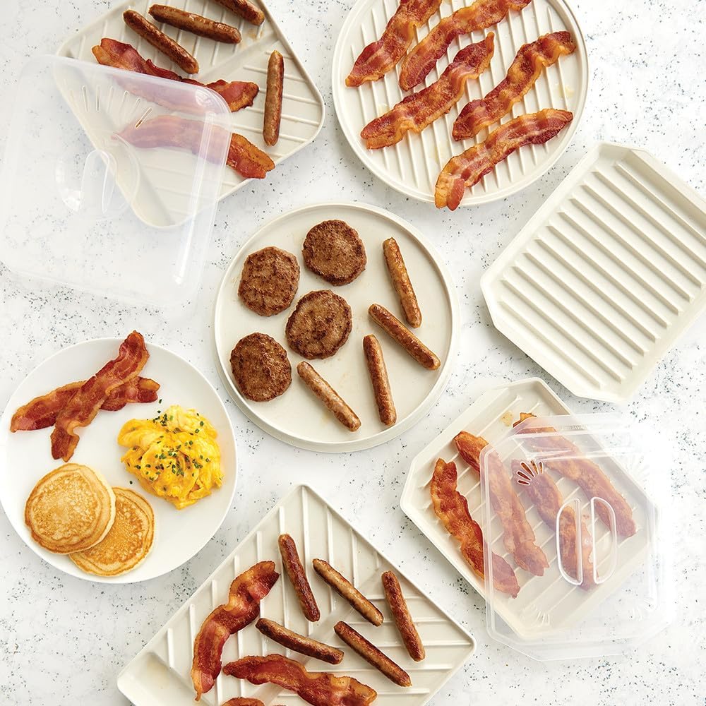 Nordic Ware Bacon Rack With Lid, 10.25X8X2 Inches