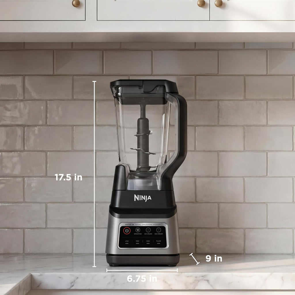 Ninja Professional Plus Blender With Auto-Iq | Smoothie And Ice Cream Maker, Frozen Drink Mixer, Margarita Machine | 3 Auto-Iq Presets, 1400W, 72-Oz. Total Crushing Pitcher | Dark Grey | Bn701