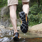 Humtto Men'S Amphibious Water Shoes - Hiking Sandals For Men Outdoor Water Sandal Closed Toe Non-Slip River Shoes Summer Quick Drying Aqua Shoe