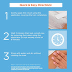 Sally Hansen Hair Remover for Face | Cream Depilatory + Aftercare Lotion | Sweet Almond & Shea Butter Infused