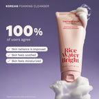 The Face Shop Rice Water Bright Double Cleansing Duo Set With Ceramide, Korean Skin Care, Gentle Face Wash & Pore Control Cleansing Oil, Hydrating, Moisturizing, Vegan Facial Cleanser, Makeup Remover