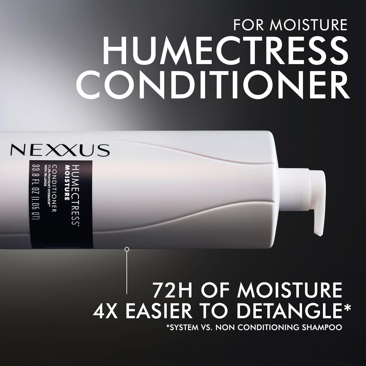 Nexxus Humectress Conditioner For Ultimate Moisture For Dry Hair Powered By Polysoft Hydrator Technology With Tri-Lipids 33.8 Oz