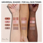 Focallure 4Pcs Cream Eyeshadow Stick Set, Matte & Shimmer Eyeshadow Pencil, Waterproof Crease-Proof Long Lasting Smudge-Proof Eye Makeup Highlighter Crayon For Beginners Daily Makeup,Desert Rose