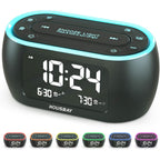 Housbay Digital Alarm Clock Radio For Bedrooms, Phone-Free Wake-Up With Dual Alarm, Night Light, Small Radio Clock For Bedside | Phone-Free Wake-Up With Dual Alarm, Fm Radio For Favorite Stations, Small Radio Clock For Bedside, Battery Backup