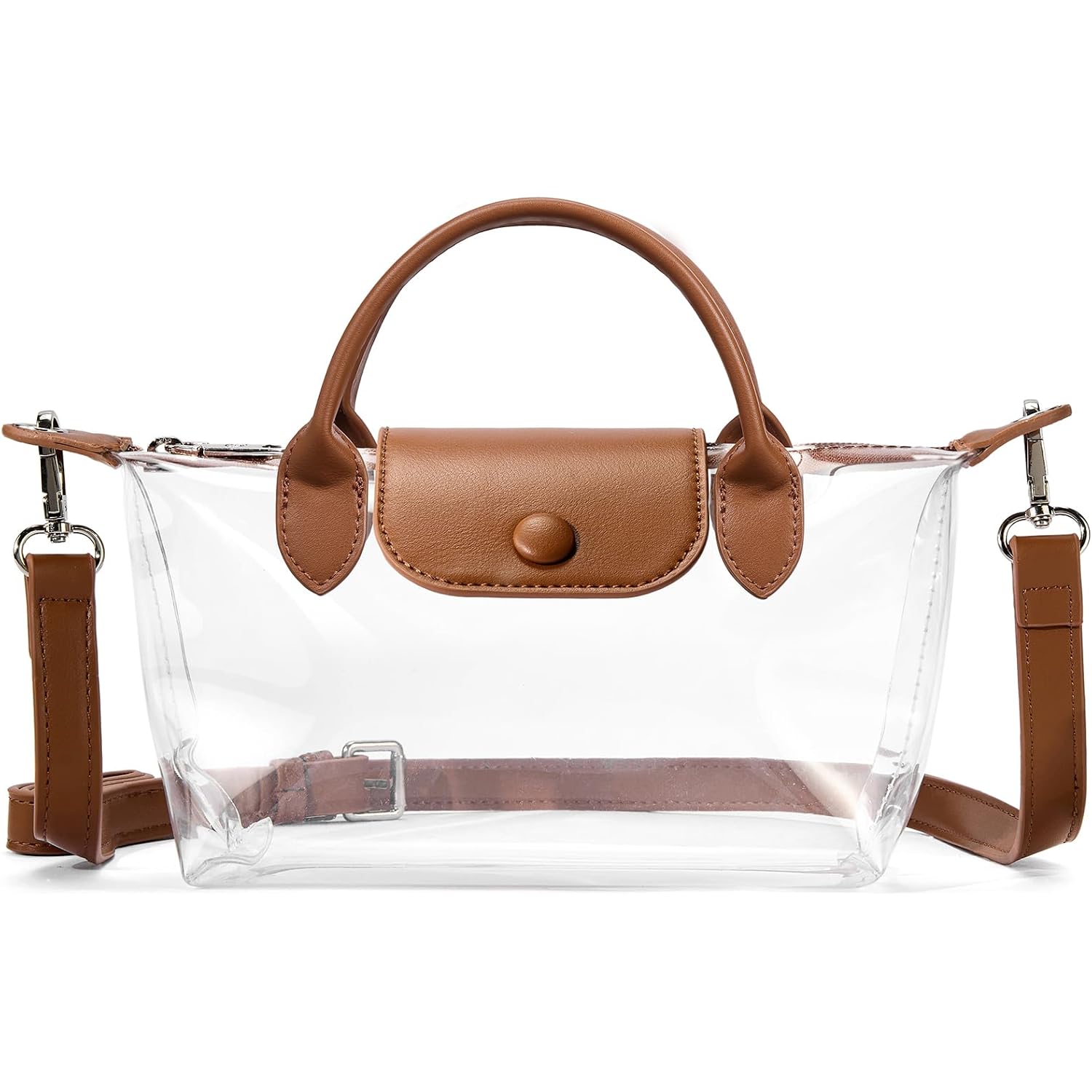 Bostanten Clear Bag For Stadium Approved Crossbody Purse Handbags For Concerts Sports Events