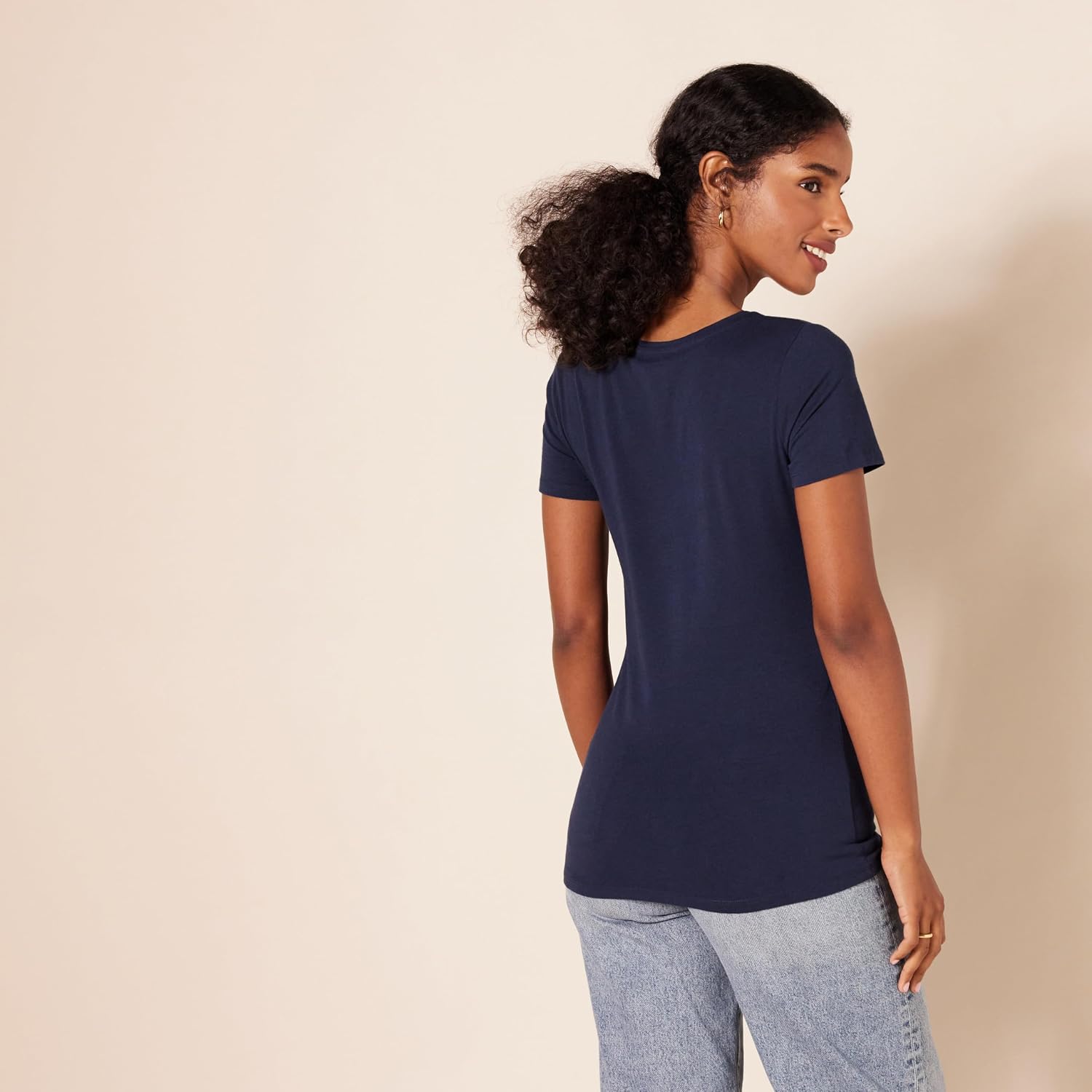 Amazon Essentials Women's Regular-Fit Short-Sleeve Crewneck T-Shirt, Multipacks