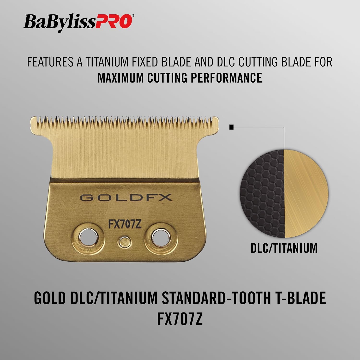 Babylisspro Replacement Blades, Standard And Fine-Tooth T-Blades For Outlining Hair Trimmers (Fx787, Fx799) And Loprofx Trimmers (Fx726, Fx729)