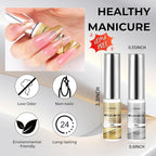 Hema Free Metallic Mirror Painting Gel Nail Polish, Glitter Silver & Gold Metal Painted Drawing Gel with Brush Chrome Gel Polish 2pcs 6ml Set 3D Effect Curing Requires Home Nail Art DIY
