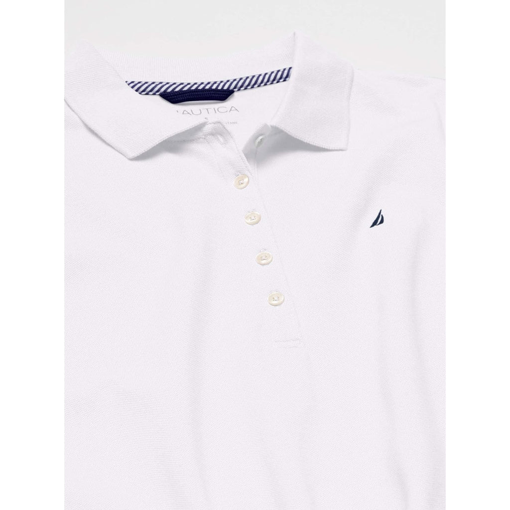 Women's 5-Button Short Sleeve Breathable 100% Cotton Polo Shirt