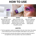 Body Glitter Stick, Chunky Gel For Face And Body Hair, Sparkling Holographic Mermaid Sequins Paint, Waterproof Multiuse Makeup Glitter Paint, 02#Pink