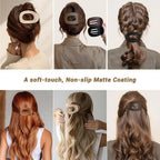 Duckbill Hair Clips for Women, Simple Elegant flat hair clips for Thick Thin Long Short Hairs (6Pcs,Mix-A)