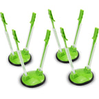 Ruibo Baggy Rack Holder For Food Prep/Ziplock Bag, Meal Planning/Plastic Freezer Bag Holders Stand, Green, Pack Of 4-4 Pcs