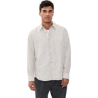 Rag & Bone Men'S Finch Long Sleeve Linen Stripe Shirt