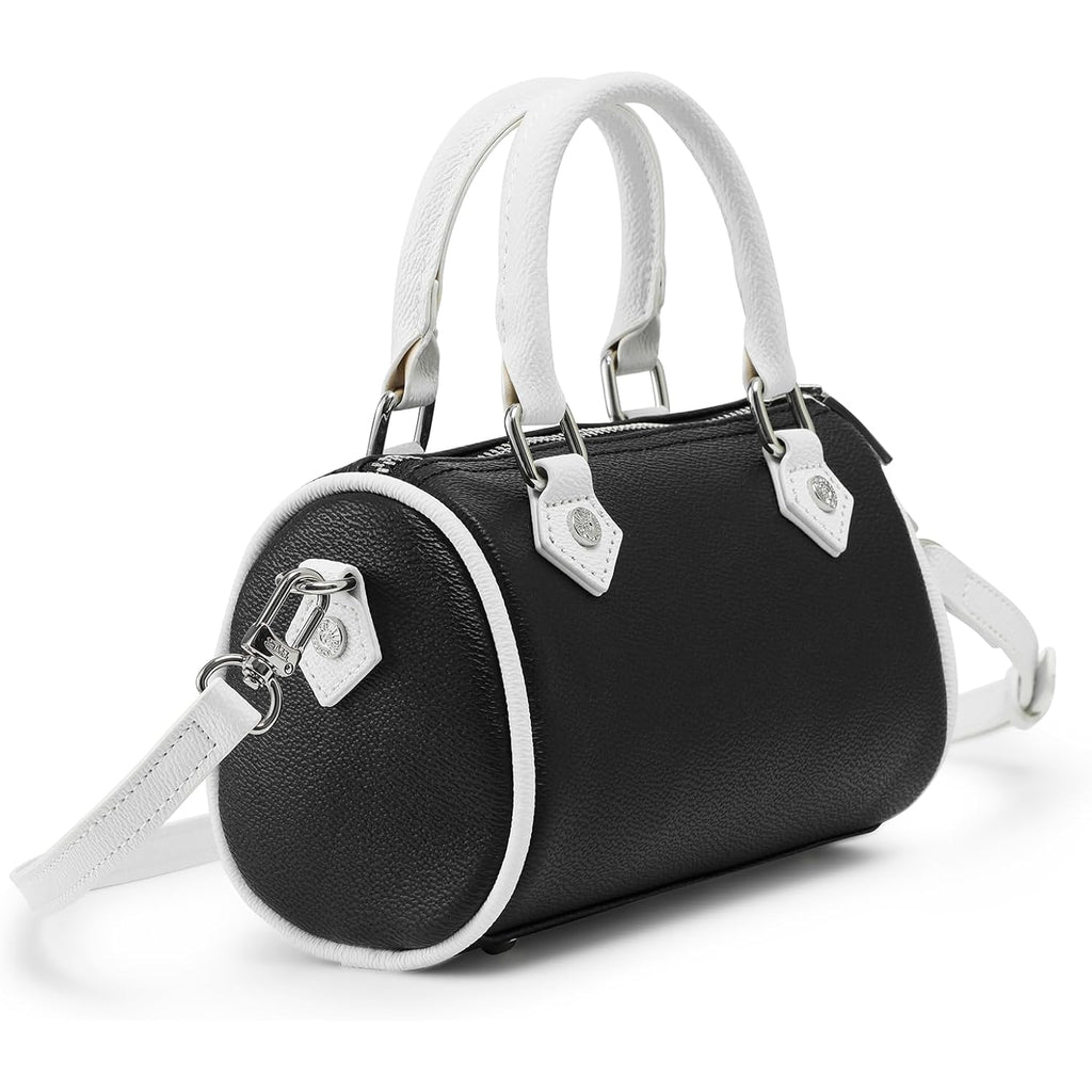 Von Dutch Core Hanna Bag | 6.5” Vegan Leather Mini Crossbody With Logo Hardware, Top Handles & Branded Interior Pouch