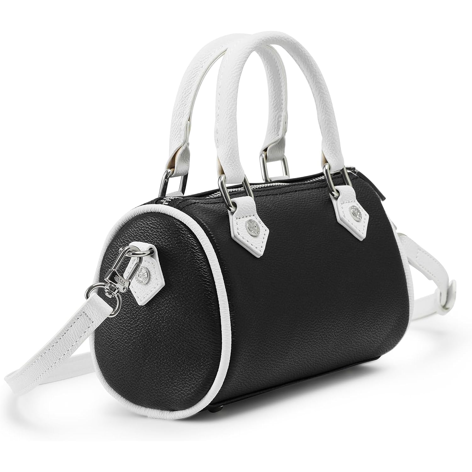 Von Dutch Core Hanna Bag | 6.5” Vegan Leather Mini Crossbody With Logo Hardware, Top Handles & Branded Interior Pouch