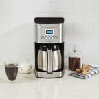 Cuisinart 12-Cup Coffee Maker, Programmable Perfectemp Thermal Carafe Coffee Machine With 1-4 Cup Setting, Brew Strength Control And Brew Pause, Stainless Steel, Dcc-3400Nas, Silver
