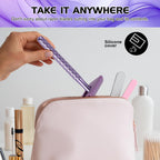 Double Edge Safety Razor for Women Purple with 10 Blades and Silicone Cover - Durable Metal Eco-Friendly Single Blade Razor - Closed Smooth Shave