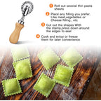 Pastry Wheel Cutter - Pasta Cutter Wheel - Ravioli Crimper Cutter Wheel For Home And Kitchen Use, 1.3Inch